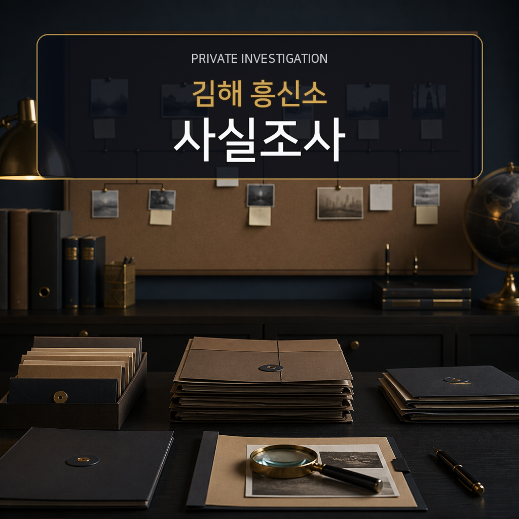 김해 사실관계 조사 전문 흥신소