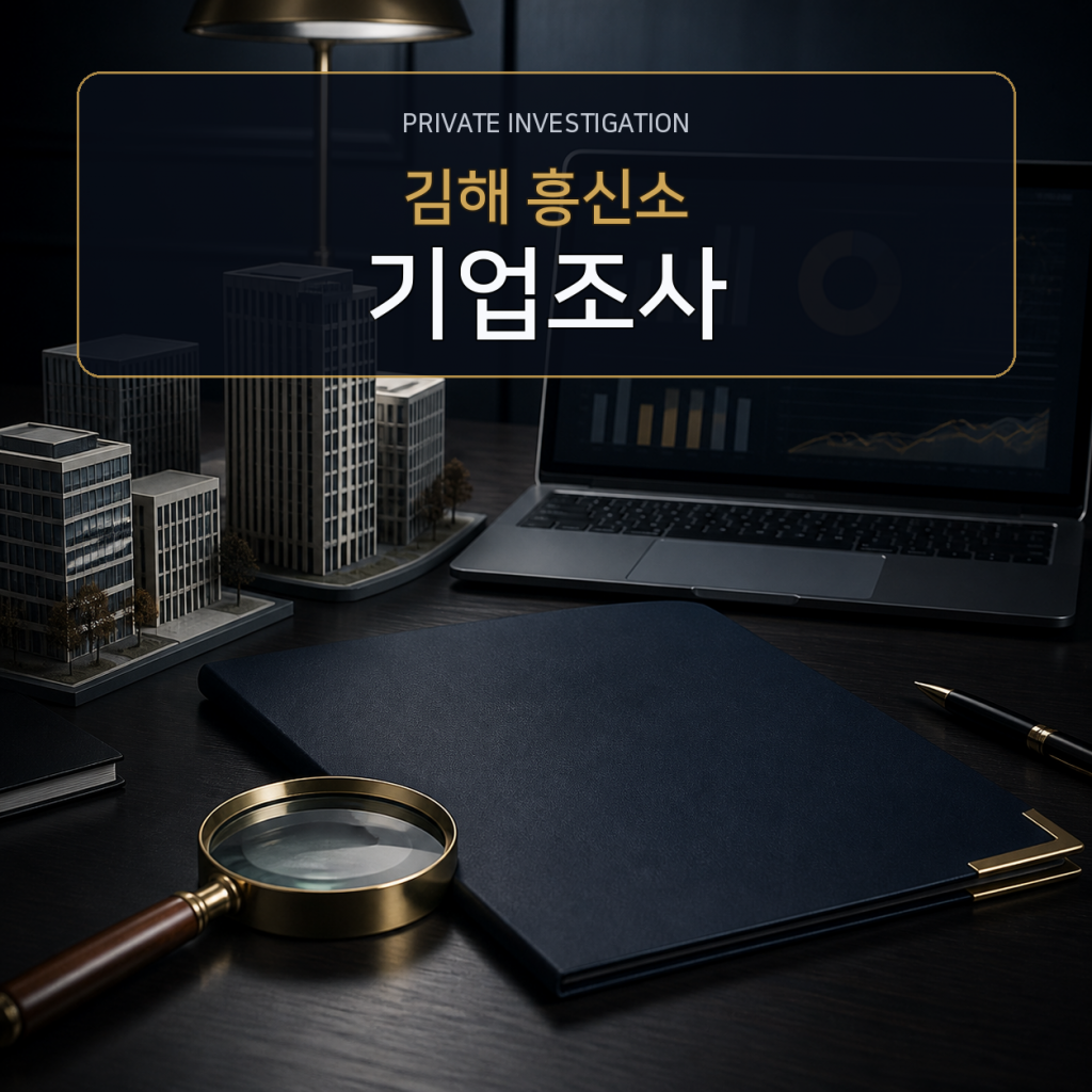 김해 기업·거래처 조사 전문 흥신소