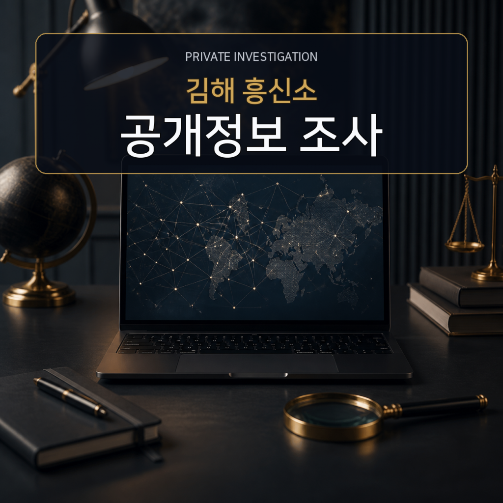 김해 디지털 공개정보 조사 전문 흥신소